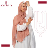 Chiffon Plain Scarf - Sepia Brown