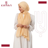 Chiffon Plain Scarf - Dark Sand Beige