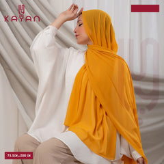 Long Plain Chiffon - Mustard