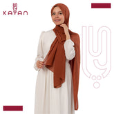 Chiffon Plain Scarf - Camel
