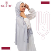 Chiffon Plain Scarf - Light Grey