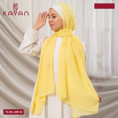 Long Plain Chiffon - Yellow