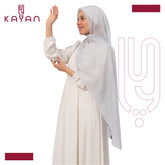 Chiffon Plain Scarf - Bright Grey