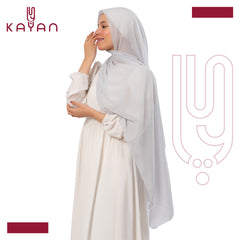 Chiffon Plain Scarf - Bright Grey
