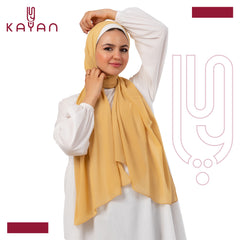 Chiffon Plain Scarf - Honey Yello