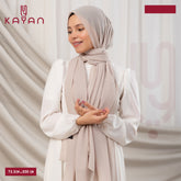 Long Plain Chiffon - Bone Beige
