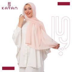 Chiffon Plain Scarf - Pale Pink