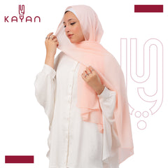 Chiffon Plain Scarf - Pale Pink