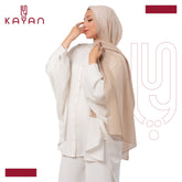 Chiffon Plain Scarf - Beige