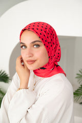 Dots Satin Silk Square Scarf