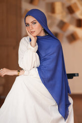 Sponge Cotton Scarf - Blue