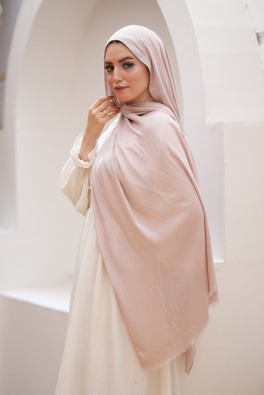 Sponge Cotton Scarf - Tan Beige