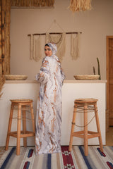 Malak Printed Satin Isdal