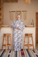 Floral Printed Satin Isdal