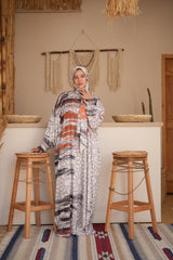 Hoor Printed Satin Isdal