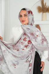 Berry Printed Cotton Scarf