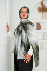 Cloud Printed Cotton Scarf