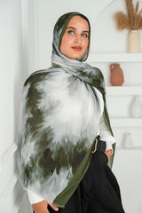 Cloud Printed Cotton Scarf