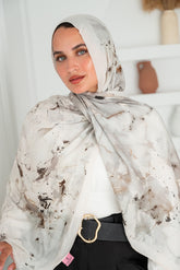 Pearl Printed Cotton Scarf