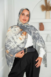 Sand Printed Cotton Scarf