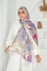 Vienne Printed Cotton Scarf