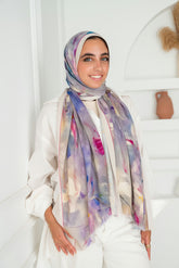 Vienne Printed Cotton Scarf