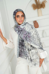 Lune Printed Cotton Scarf