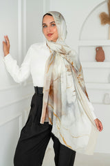 Tulip Printed Cotton Scarf