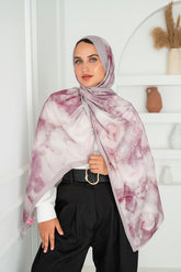 Rosy Printed Cotton Scarf
