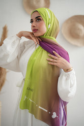Gradient Chiffon Scarf