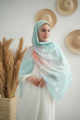 Gradient Chiffon Scarf