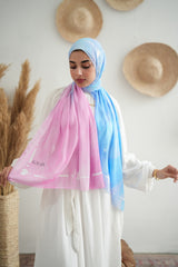 Gradient Chiffon Scarf