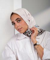 Ditsy Satin Square Scarf