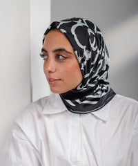 Swirl Satin Square Scarf