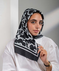 Swirl Satin Square Scarf