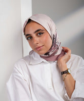 Figgy Satin Square Scarf
