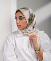 Bloomy Satin Square Scarf