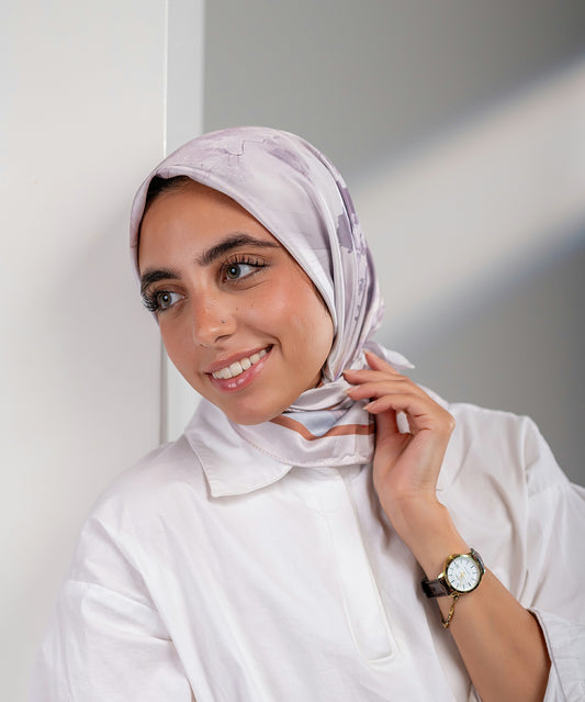 Glow Satin Square Scarf