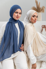 Satin Edge Crinkle Scarf