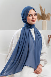 Satin Edge Crinkle Scarf