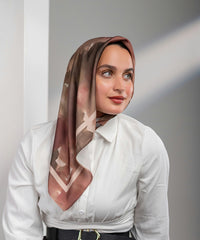 Marigold Satin Square Scarf