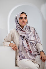 Flower Satin Scarf