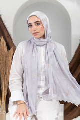 Embroidered Organza Scarf