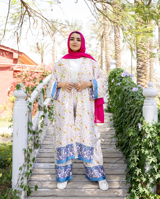 Yellow Bird Satin Set