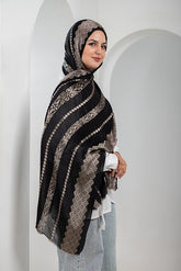 Midnight Spark Linen Scarf