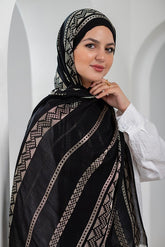 Golden Whisper Linen Scarf