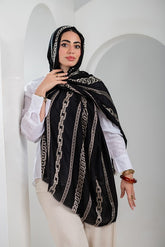 Golden Veil Linen Scarf