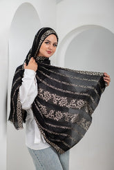 Velvet Shine Linen Scarf