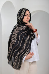 Golden Shadow Linen Scarf