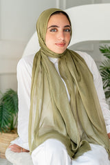 Feather Kuwaiti Cotton Scarf